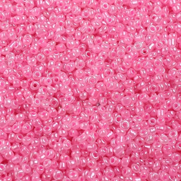 Seed beads 11/0, pink, 10 gram